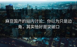 麻豆国产的站内讨论：你以为只是边角，其实恰好是突破口