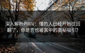 深入解析PIXIV：懂的人已经开始往回翻了，你是否也被其中的奥秘吸引？