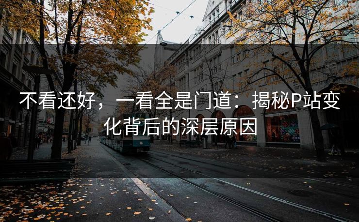 不看还好,一看全是门道:揭秘P站变化背后的深层原因 不看还好,一看全是门道:揭秘P站变化背后的深层原因